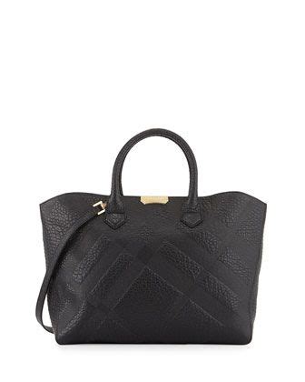 Burberry London Grain Check Leather Doctor Bag 